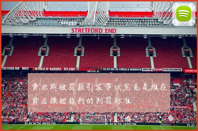 费尔斯被罚款引发争议究竟是谁在背后操控裁判的判罚标准